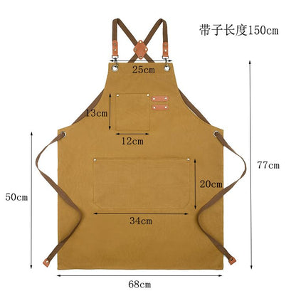 Kitchen Chef Aprons for Women and Men with 3 Pockets for Cooking BBQ Bib Work - color: Pink