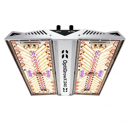 OptiGrowX240 LED Grow Light, Full Spectrum for 3x3 Grow Tent