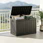 ROJIK 55Gal Outdoor Storage Box Waterproof Deck Box