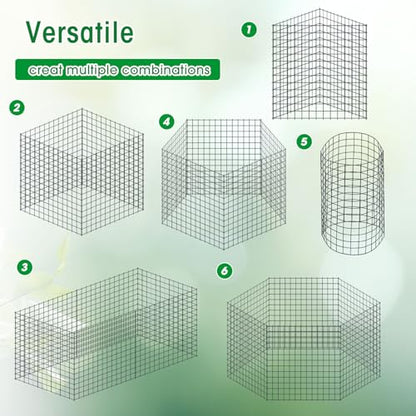 Zubebe 10 Pack Small Wire Plant Protectors Mesh, Thickness 2mm, Dark Green - color: Dark Green, size: Thickness 2mm