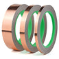 BOMEI PACK Copper Foil Tape 3 Pack (1.97mil x 1inch 1/2inch 1/4inch x 66ft) with Conductive Adhesive for Electrical Repairs, Guitar, Stained Glass, Paper Circuits - size: 3 Pack, 1 Inch/1/2 Inch/1/4 Inch X 66 Ft