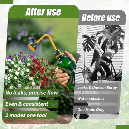 Precision Spout 0.45L Watering Can – Perfect for Delicate Seedlings - Potted Plants - Green - color: Green