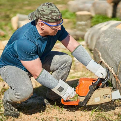 ANCIRS Cut Resistant Sleeves for Arm Protection, Gardening Sleeves, Dog Bite Safety Arm Sleeves - color: Army-green