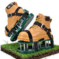 Lawn Aerator Shoes, Adjustable Strap, Double Layer Spiked Sole, Spring Base, Soil Yard Aerator Tool for Aerating Patio Garden