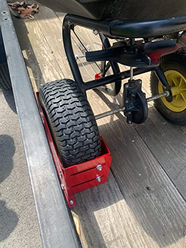 Jungle Jim's Jungle Boot to Secure Push and Some Commercial Mowers or Spreaders to Lawn and Landscape Trailer (Large) - size: Large