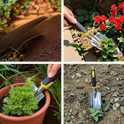 Garden Trowel with Hanging Hole - Soft Rubberized Non-Slip Handle