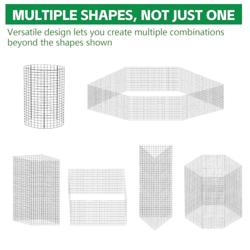 6 Pack Large Wire Plant Protector from Animals 18"x12" Metal Plant Cage - size: 18"x12"