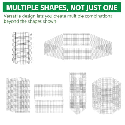 6 Pack Large Wire Plant Protector from Animals 18"x12" Metal Plant Cage - size: 18"x12"