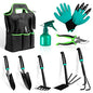 9 PCS Garden Tool Set Gardening Tool Kit Gardening Hand Tools & Storage Bag