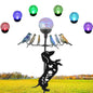 Solar Wind Spinner with Multi Color Changing LED Light - color: Dachshund