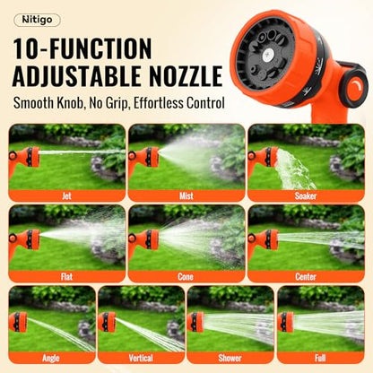 Nitigo Ultra Lightweight Garden Hose 100FT for Yard, Outdoor - size: 100ft