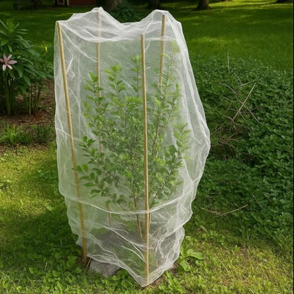 Fruit Tree Protection Bags 4x4.5 FT | Pack of 4 Garden & Insect Netting - size: 4.0 x 4.5 FT