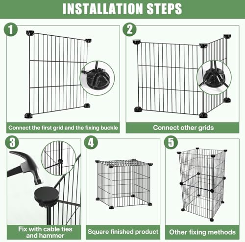 2 Pack 12x12'' Metal Mesh Plant Cages for Outdoor Plants, Keep Animal Out