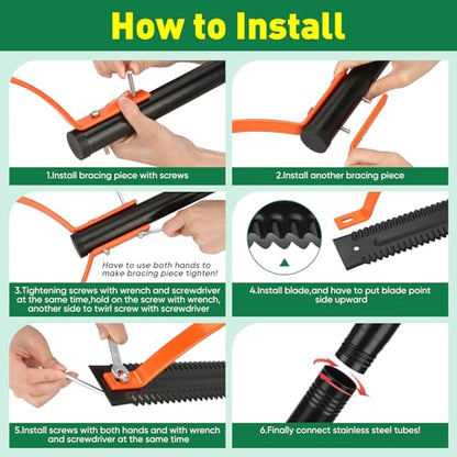 BlumWay 60 INCH Weed Grass Cutter, Double-Edged Serrated Sharp Steel Blade