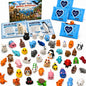 50Pcs Mini 3D Printed Animals with Fun Animal Guide Book - color: Mehrfarbige 3d Animals
