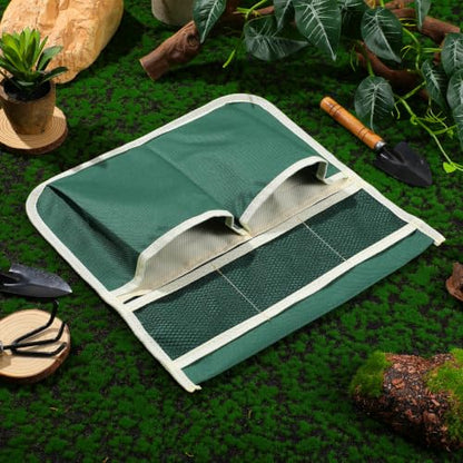 Sewroro Garden Kneeler Bag Large Multi-Purpose Oxford Cloth Tool Pouch for Storage and Carrying Gardening Tools with Ample Space