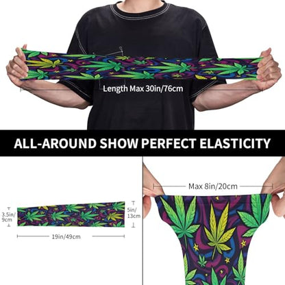 Marijuana Arm Sleeves Cannabis Weed Gardening Sleeves for Women Men - color: Marijuana 065