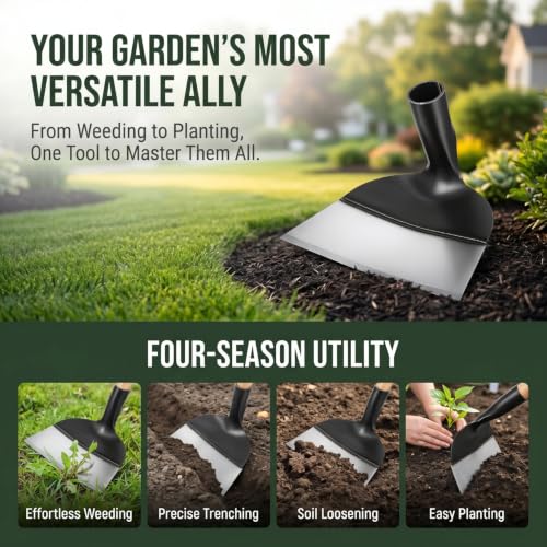 DOITOOL Garden Hoe Head, Hand Hoe Heads Replacement, Agriculture Digging Hoe Gardening Tool for Weeding Garden Planting Loosen (Without Handle)