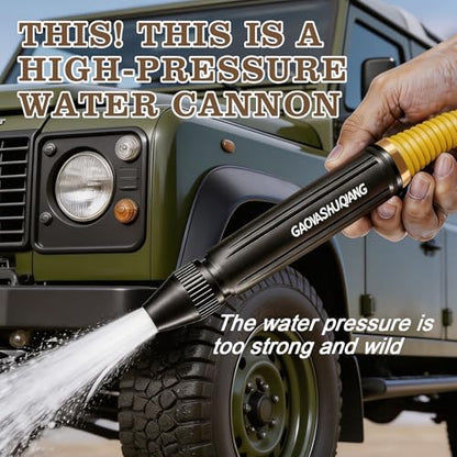 3Pcs Home high-Pressure car wash Water Gun with Booster Nozzle, Adjustable Booster high-pressure car washing water nozzle for Outdoor Cleaning, Watering Plants and Car Washing