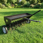 Garvee 40" Tow-Behind Lawn Aerator – Heavy-Duty Core Aeration Tool with Universal Hitch, Adjustable Handle, Transport Wheels, Compatible with Tractors for Garden, Farm & Lawn Care