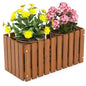 HAPPYGRILL Slat Style Wooden Raised Garden Bed