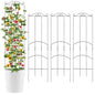 4 Pack 32'' Plant Trellis Indoor - Metal Trellis for Climbing Plants Indoor, Garden Trellis for Climbing Plants Outdoor Houseplants Flowers Vine Ivy, Rectangular Shape, Black - size: 32'' Rectangular Shape