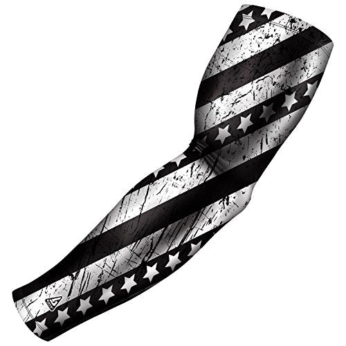 B-Driven Sports Sleeve Pro-Fit - Patriotic Arm Sleeve - USA, Cuba, Mexico, Israel, Canada, Venezuela, Dominican Rep. - Single - color: Tactical Hero, size: XXX-Small (Youth Standard)