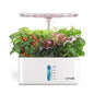 URUQ 8 Pods Hydroponics Growing System with LED Grow Light - White - color: White