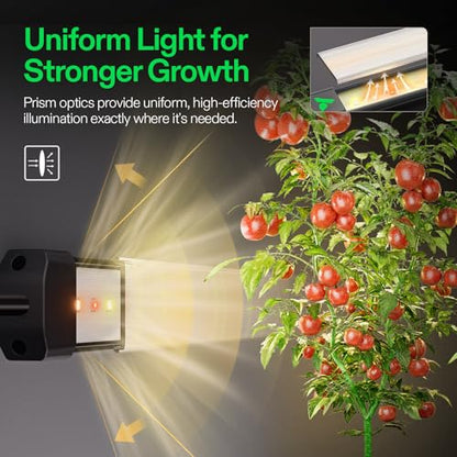 VIVOSUN LumaRay LED Grow Light Bars 16”(8-Bar) Full Spectrum Side Lighting - size: 8 Pack