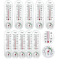 10 Pcs Indoor Outdoor Thermometer Hygrometer for Wall with ℃/℉