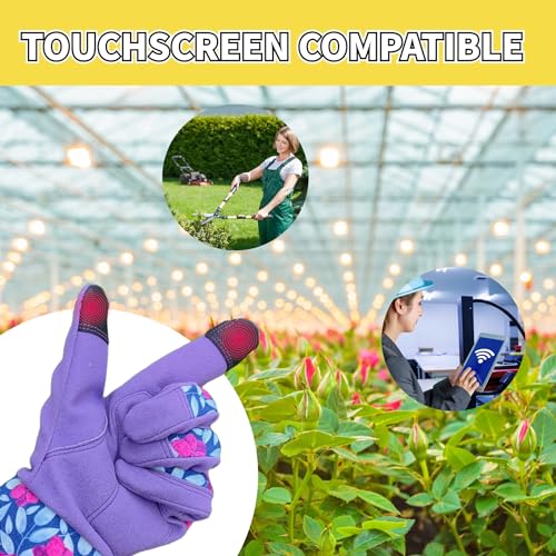 Thornproof Rose&Cactus Gardening Gloves,Gauntlet Garden Glove,Gifts - color: Purple, size: Medium