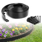 4" x 33FT Plastic Landscape Edging Border with 30 Spikes for Garden