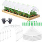 120'' x 39'' White Garden Shading Kit, 60% Sunblock Plant Shade Cloth - color: 120 x 39.4 Inch