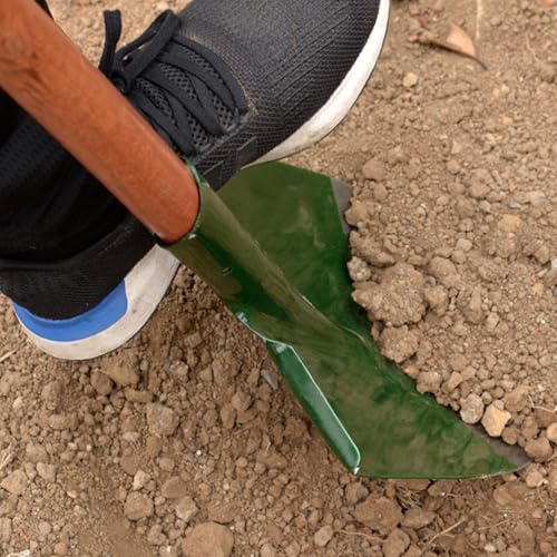 WALFRONT Garden Shovel Replacement Head Round Pointed Manganese Steel Digging and Transplant Tool