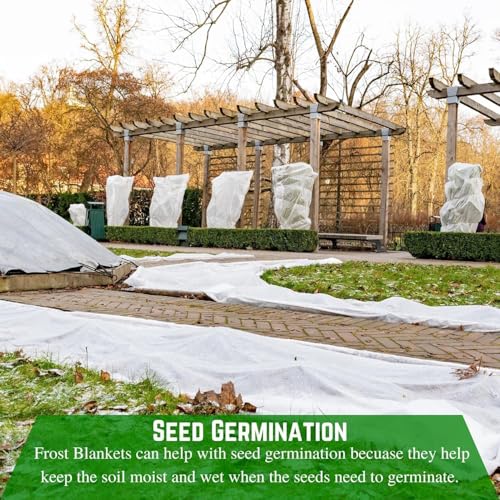 Farm Plastic Supply Frost Protection Blanket - Plant Covers Freeze Protection, Winter Plant Cover, Frost Blanket, Frost Cloth, Frost Blankets for Plants, Plant Frost Protector (5' x 30') - size: 5' x 30'