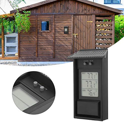 Joyzan Digital Max Min Greenhouse Thermometer,Waterproof Temperature Meter