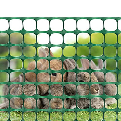 DOEWORKS Plastic Safety Fence, 4 ft x 100 ft Barrier Netting, Green - color: Green