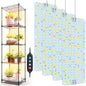 4-Pack Panel Grow Lights for Seed Starting,Veg, Bonsai,Seedling - size: Panel Grow Light(4Pack)