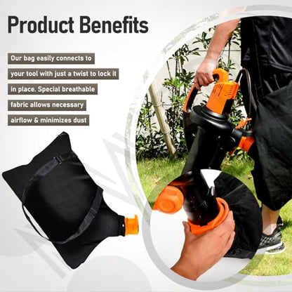 50026858 WGBAG500 Trivac Leaf Collection Bag for Worx Blower Vacuumcleaner