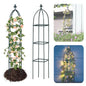 100% Garden Trellis Metal Obelisk Trellis for Climbing Plants Outdoor - color: Green