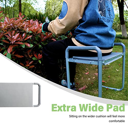 BESTHLS Foldable Garden Kneeler Seat with 11'' Wider Pad Kneeling and Seat - size: Style C