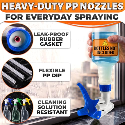 Spray Bottle Nozzle Replacement 5 Pack, 8-32oz Bottles (Multicolor) - color: 6 Pcs Multicolor v1