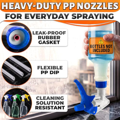 Spray Bottle Nozzle Replacement 5 Pack, 8-32oz Bottles (Multicolor) - color: 6 Pcs Multicolor v1