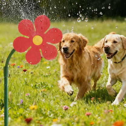 Crazy Daisy Sprinkler 360° Rotating Flower Sprinkler for Dogs