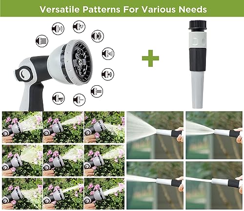Tuyeho Heavy-Duty Automatic Retractable Garden Hose Reel 130FT Wall Mount - size: 1/2" 130FT