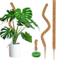 2 Pack 47'' Moss Pole for Monstera, Bendable Coco Coir Plant Support Stakes - size: 2 Pack（47-Inch）