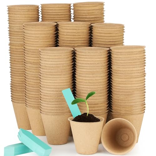 FillTouch 600 Pack 3.15 Inch Peat Pots for Seed Starting,Biodegradable - size: 3.15 Inch