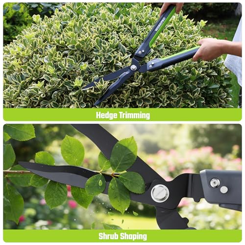 WORKPRO 23” Hedge Shears, Foldable Hedge Clippers for Most Garden Plants