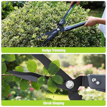 WORKPRO 23” Hedge Shears, Foldable Hedge Clippers for Most Garden Plants