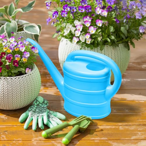 ZXJ Small Plant Watering Can - 1/3 Gallon - Blue - color: Blue